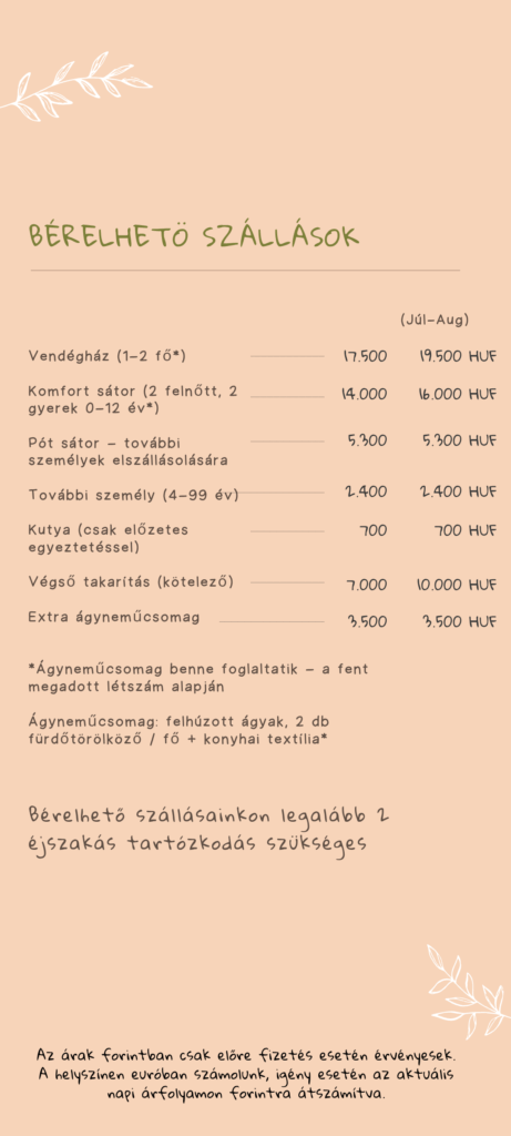prices 2026 szallasok prices 2026 szallasok